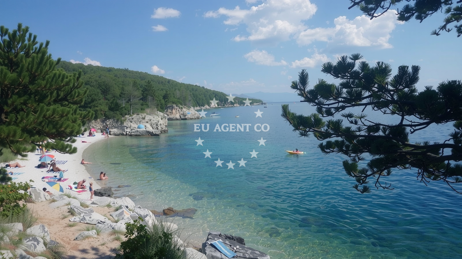 Beach facilities and surroundings at Sveti Fabijan in Jasenova 22, Selce