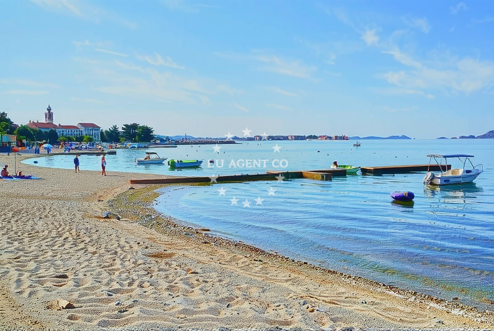 Shoreline and swimming area at Sveti Filip i Jakov: beaches and coves (2) in Sveti Filip i Jakov