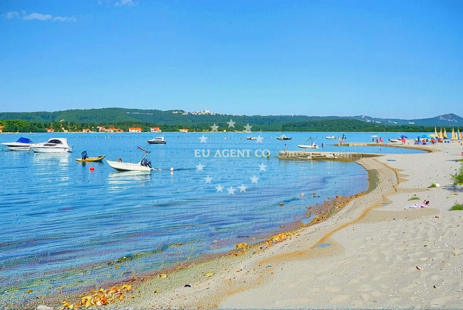 Sea and coastal view of Sveti Filip i Jakov: beaches and coves (2) in Sveti Filip i Jakov
