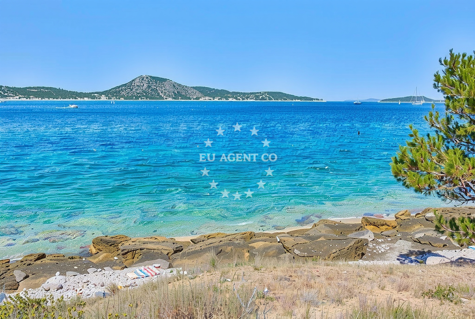 Sea and coastal view of Sveti Frane, Prvić Šepurine (Prvić) Beach in Sveti Frane