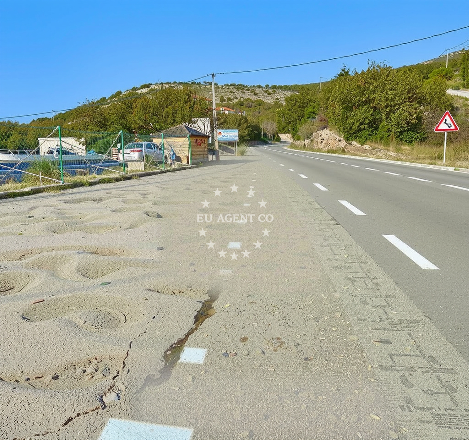 Sea and coastal view of Sveti Ilija jug, Sibinj Krmpotski Beach in Sveti Ilija jug