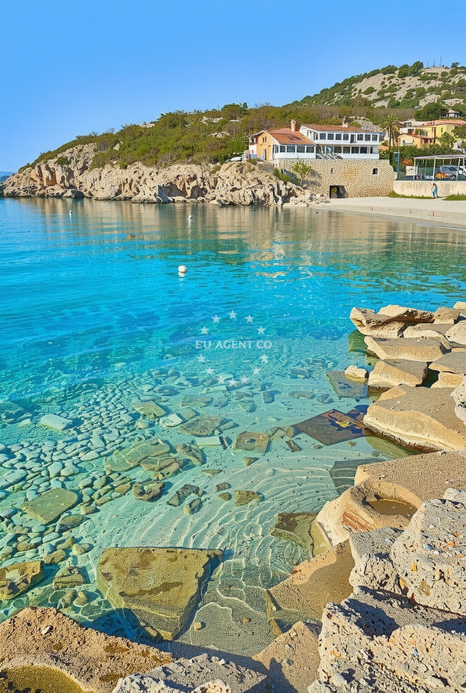 Sea and coastal view of Sveti Ilija sjever, Sibinj Krmpotski Beach in Sveti Ilija sjever
