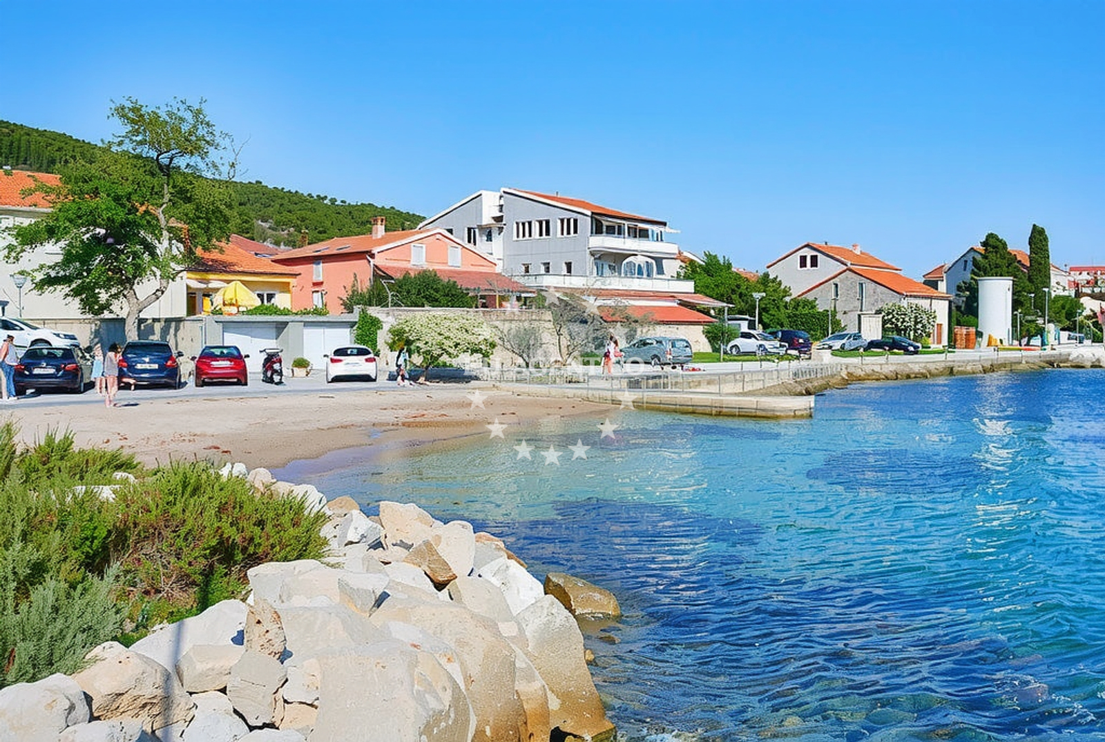 Shoreline and swimming area at Sveti Ivan, Preko (Ugljan) Beach in Sveti Ivan