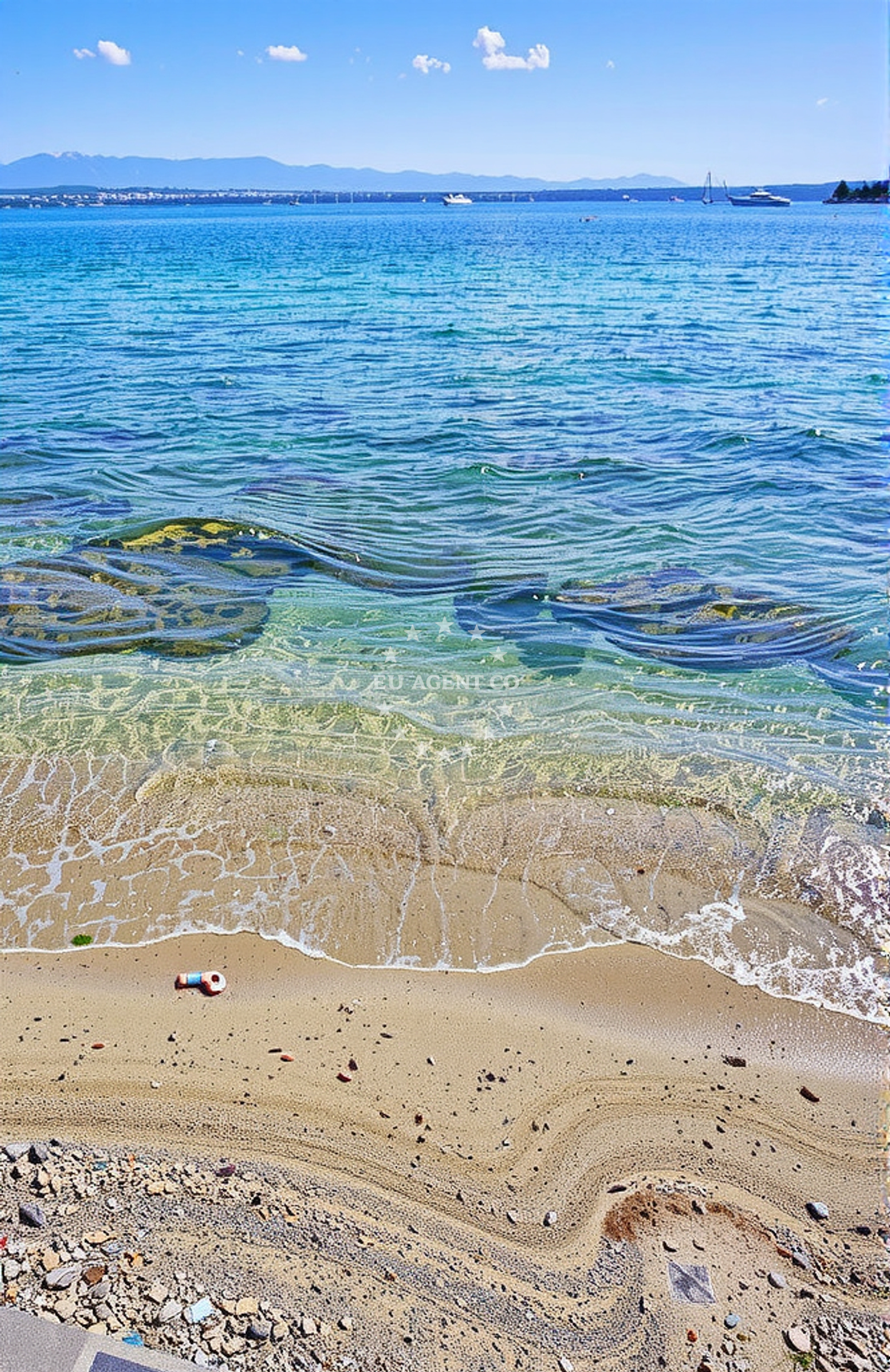 Sea and coastal view of Sveti Ivan, Preko (Ugljan) Beach in Sveti Ivan