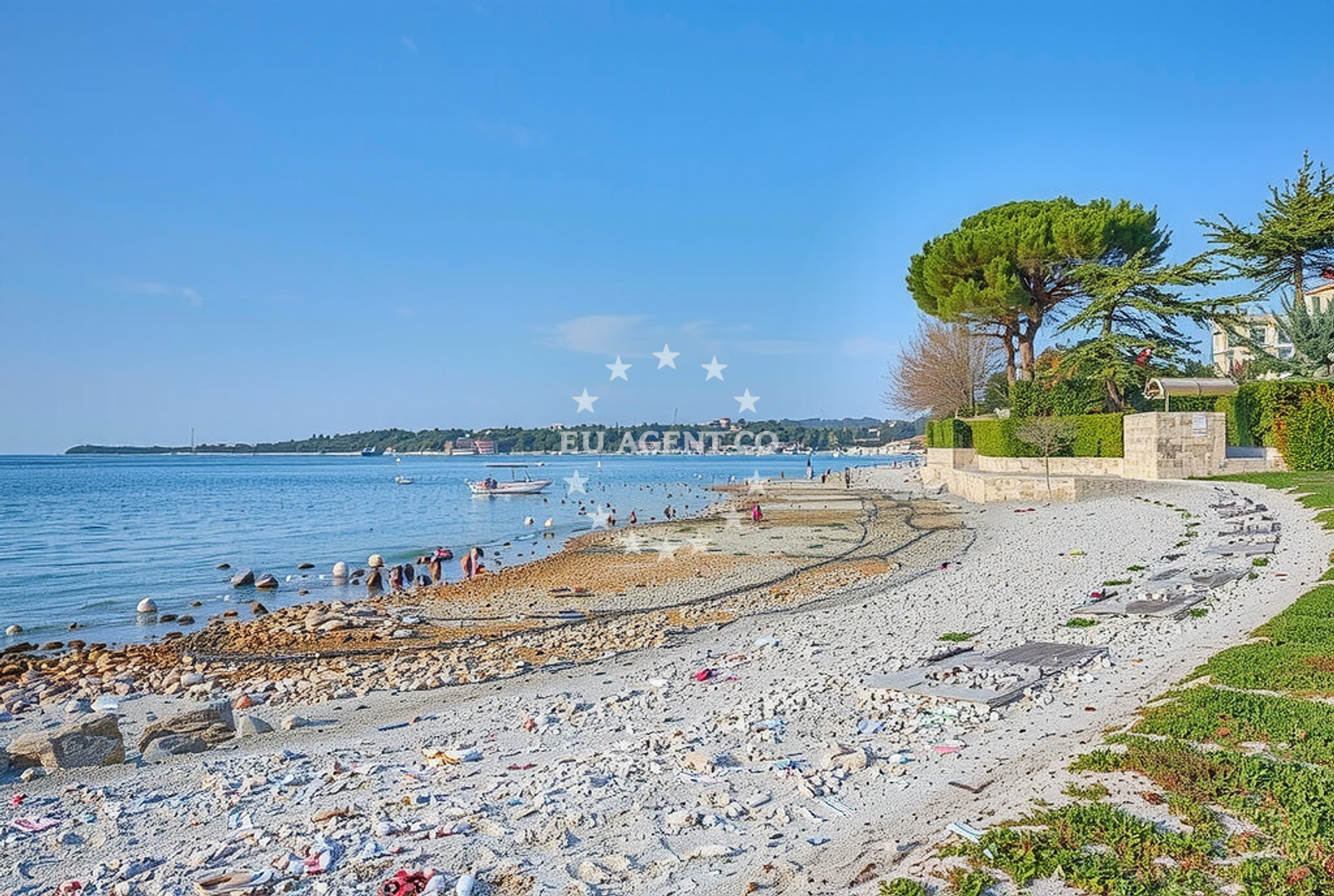 Sea and coastal view of Sveti Ivan sjever, Križine Beach in Sveti Ivan sjever