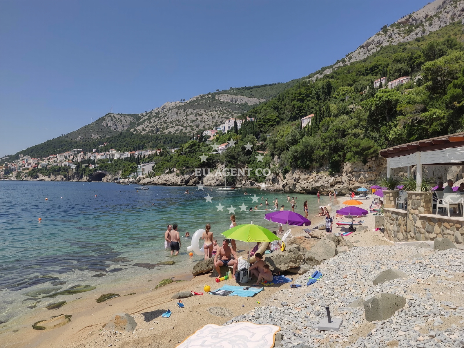 Shoreline and swimming area at Sveti Jakov beach in Vlaha Bukovca 37, Dubrovnik