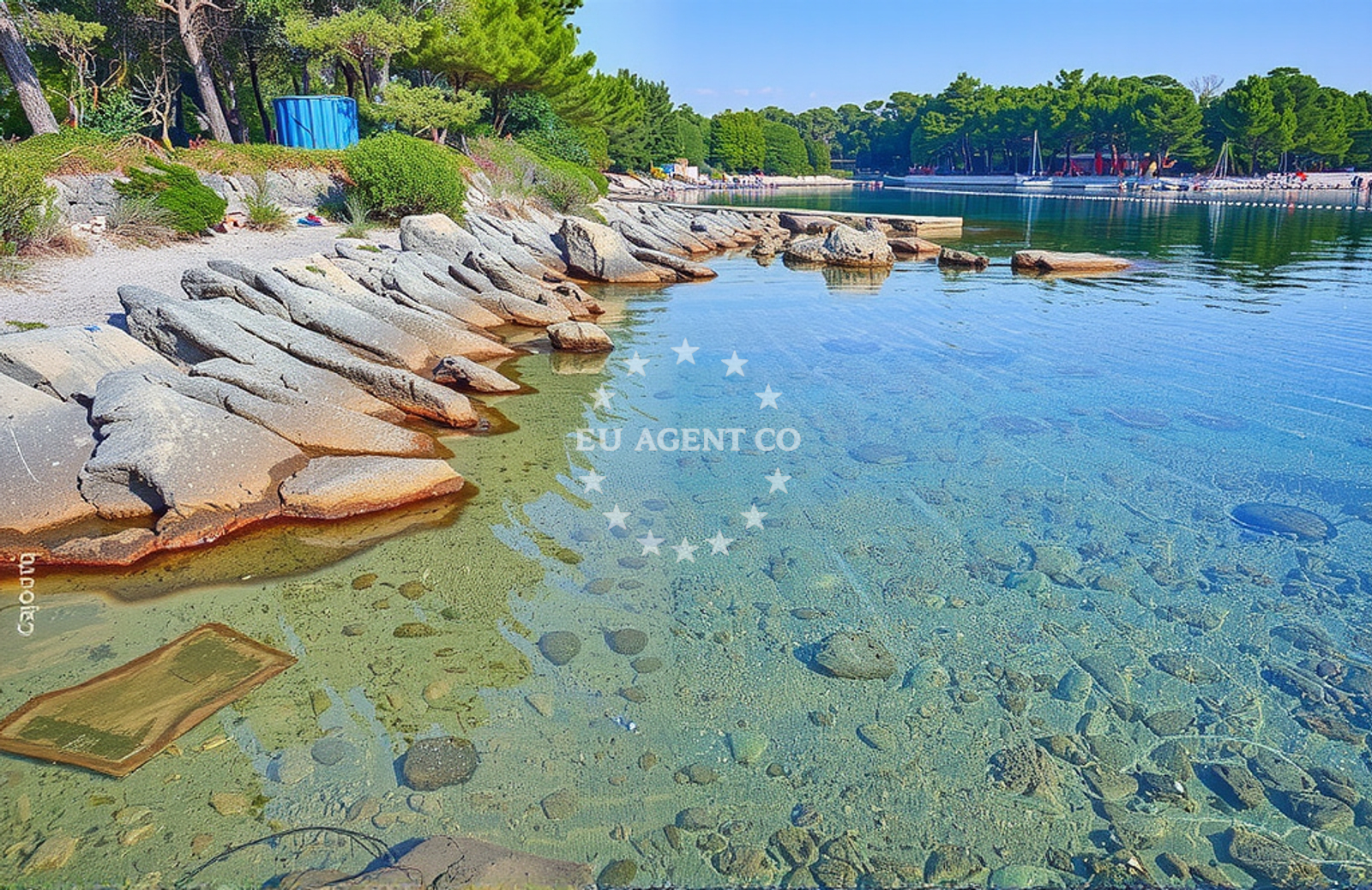 Shoreline and swimming area at Sveti Jakov jug, Sveti Jakov (Lošinj) Beach in Sveti Jakov jug