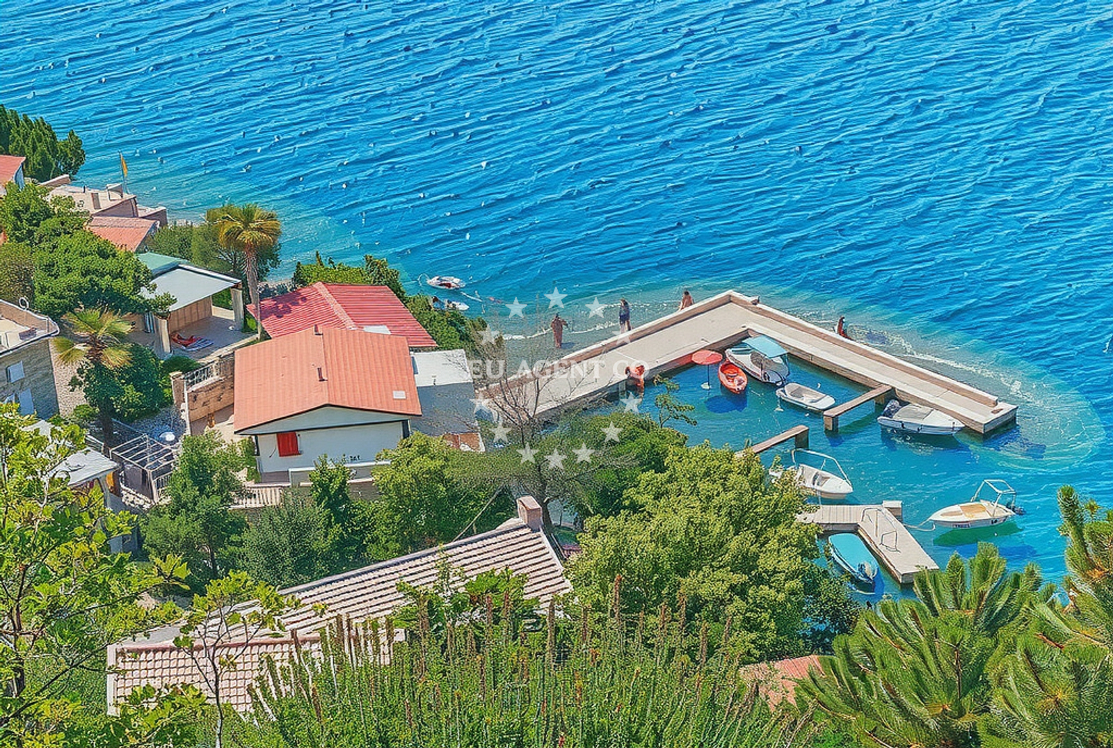 Shoreline and swimming area at Sveti Jakov sjever, Starigrad (Senj) Beach in Sveti Jakov sjever