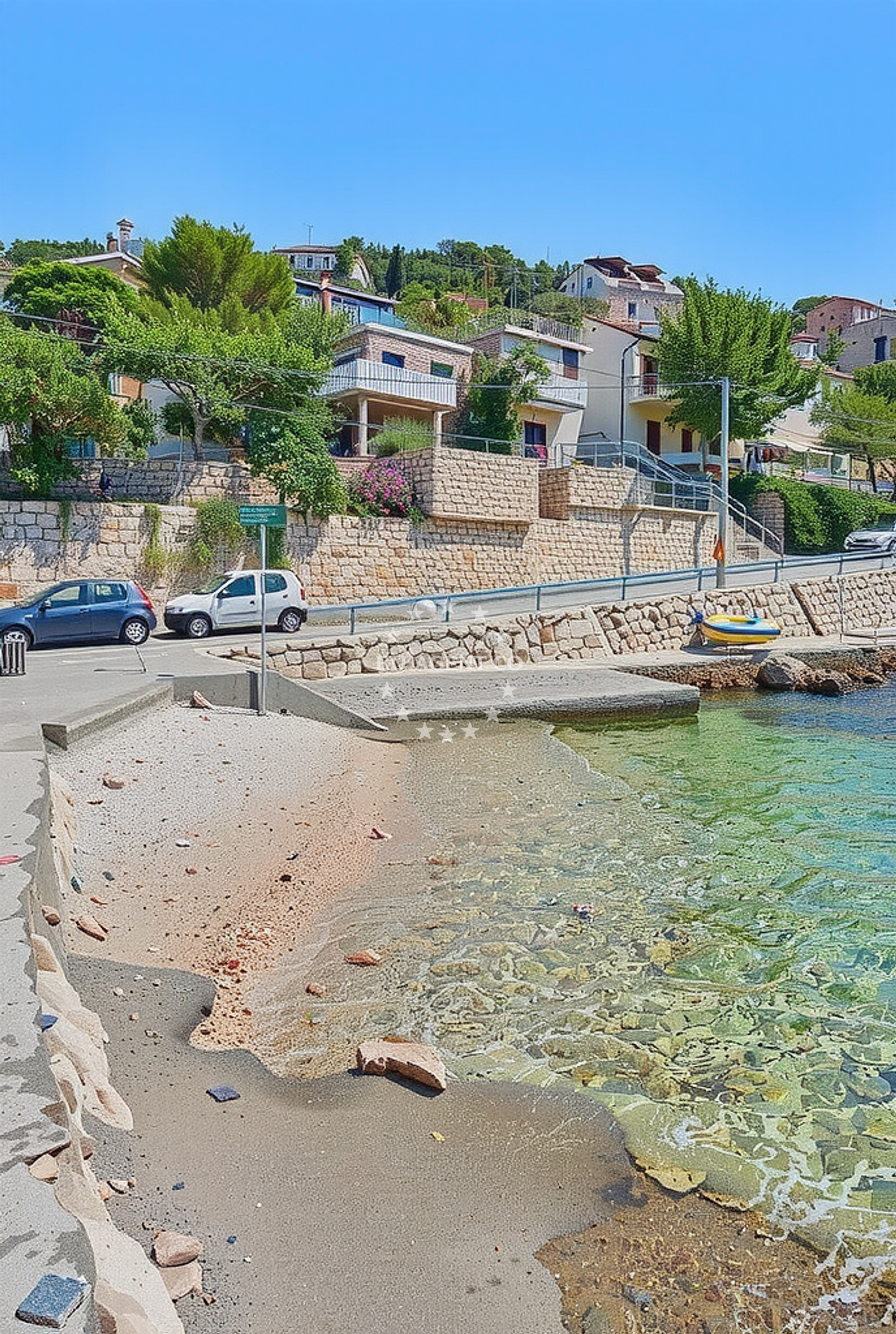 Sea and coastal view of Sveti Jakov sjever, Starigrad (Senj) Beach in Sveti Jakov sjever