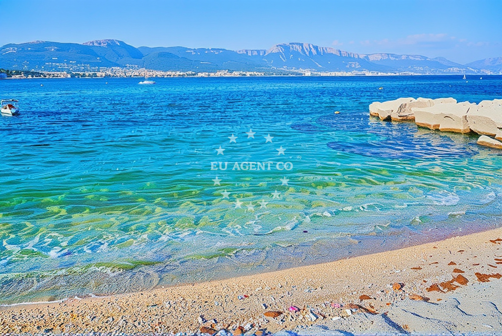 Sea and coastal view of Sveti Križ zapad, Arbanija (Čiovo) Beach.net in Sveti Križ zapad