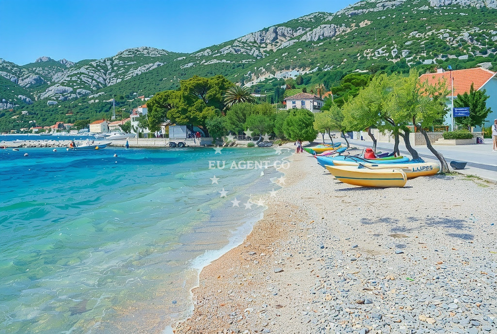 Sea and coastal view of Sveti Liberan, Viganj Beach.net in Sveti Liberan