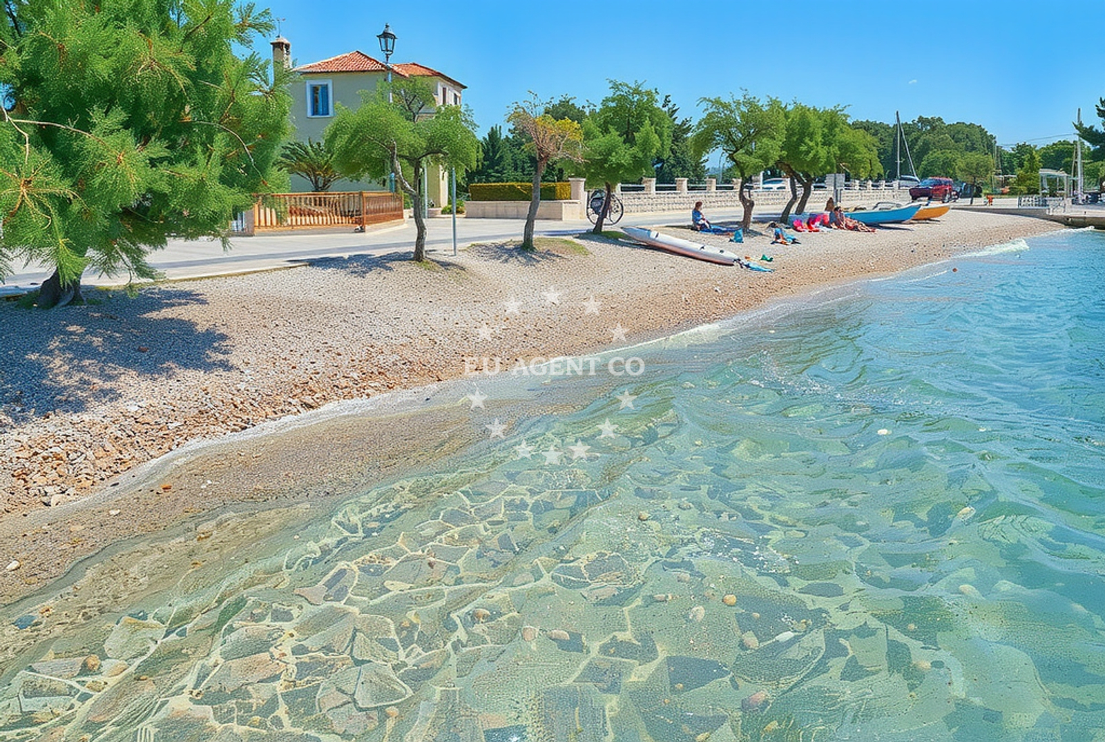 Beach facilities and surroundings at Sveti Liberan, Viganj Beach.net in Sveti Liberan