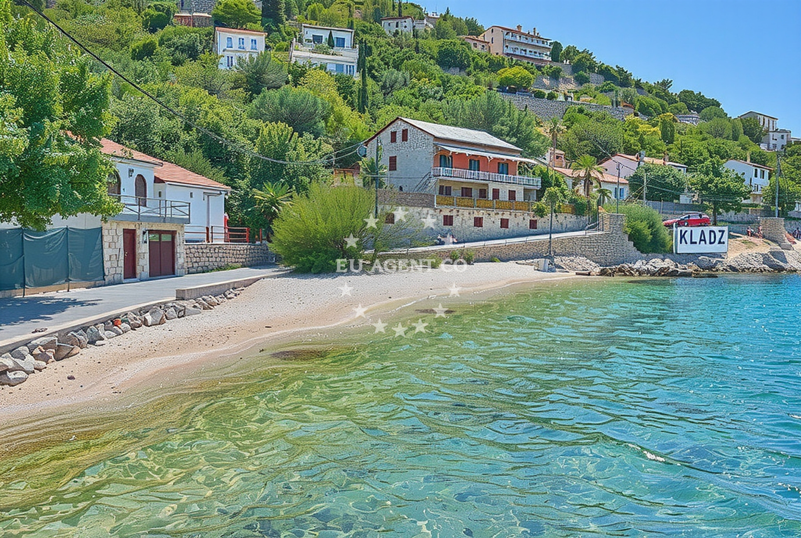 Shoreline and swimming area at Sveti Nikola, Klada Beach.net in Sveti Nikola