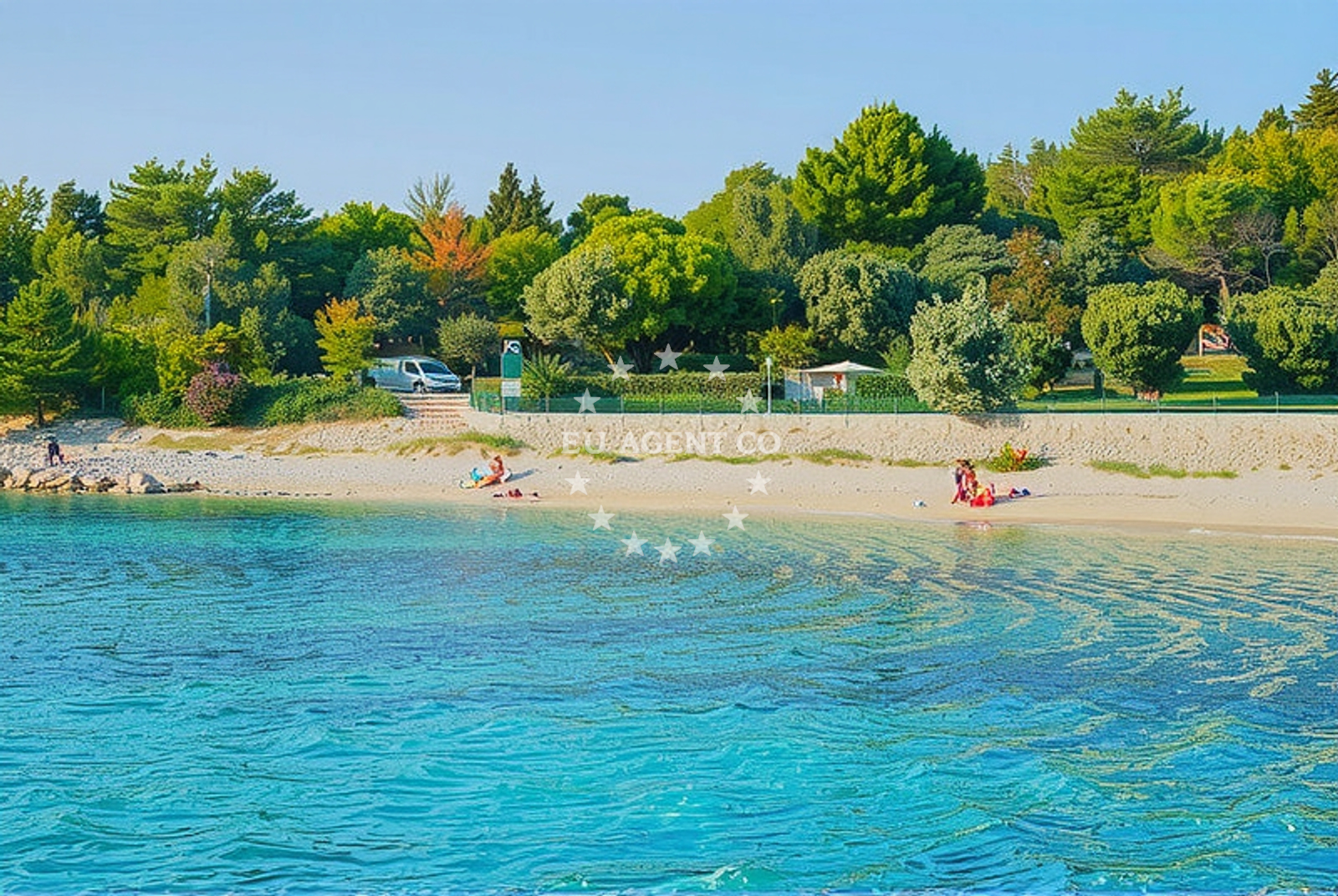 Shoreline and swimming area at Sveti Nikola, Šimuni (Pag) Beach.net in Sveti Nikola