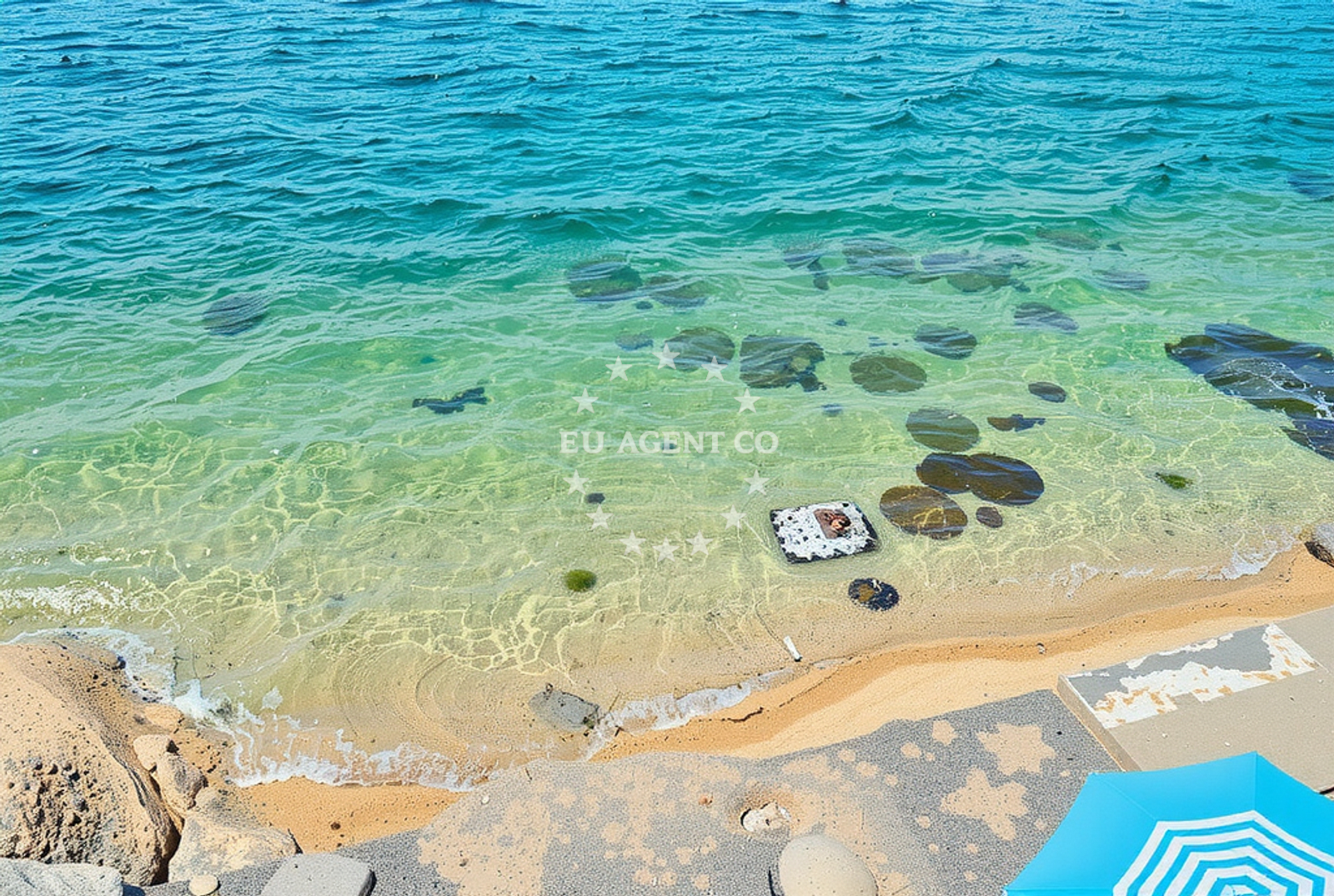 Shoreline and swimming area at Sveti Nikola sjever, Novigrad (Zadarska županija) Beach.net in Sveti Nikola sjever