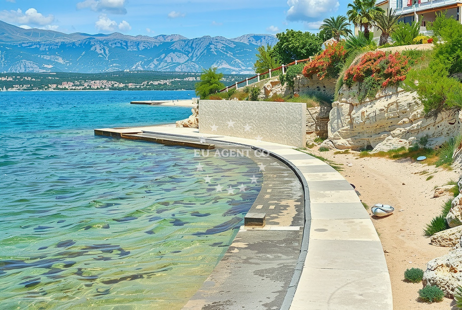 Beach facilities and surroundings at Sveti Nikola sjever, Novigrad (Zadarska županija) Beach.net in Sveti Nikola sjever
