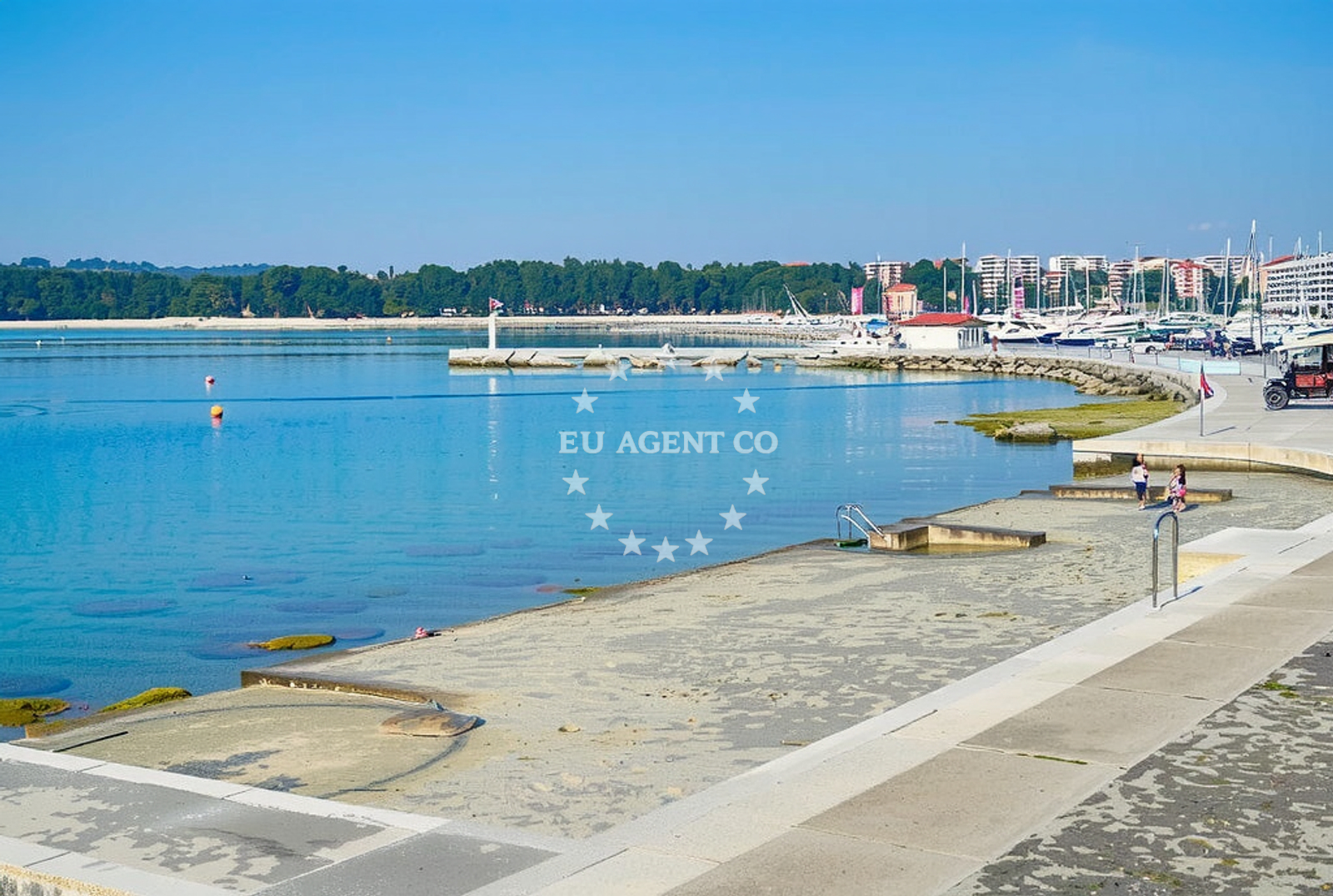 Sea and coastal view of Sveti Pelagije, Novigrad (Istarska županija) Beach.net in Sveti Pelagije