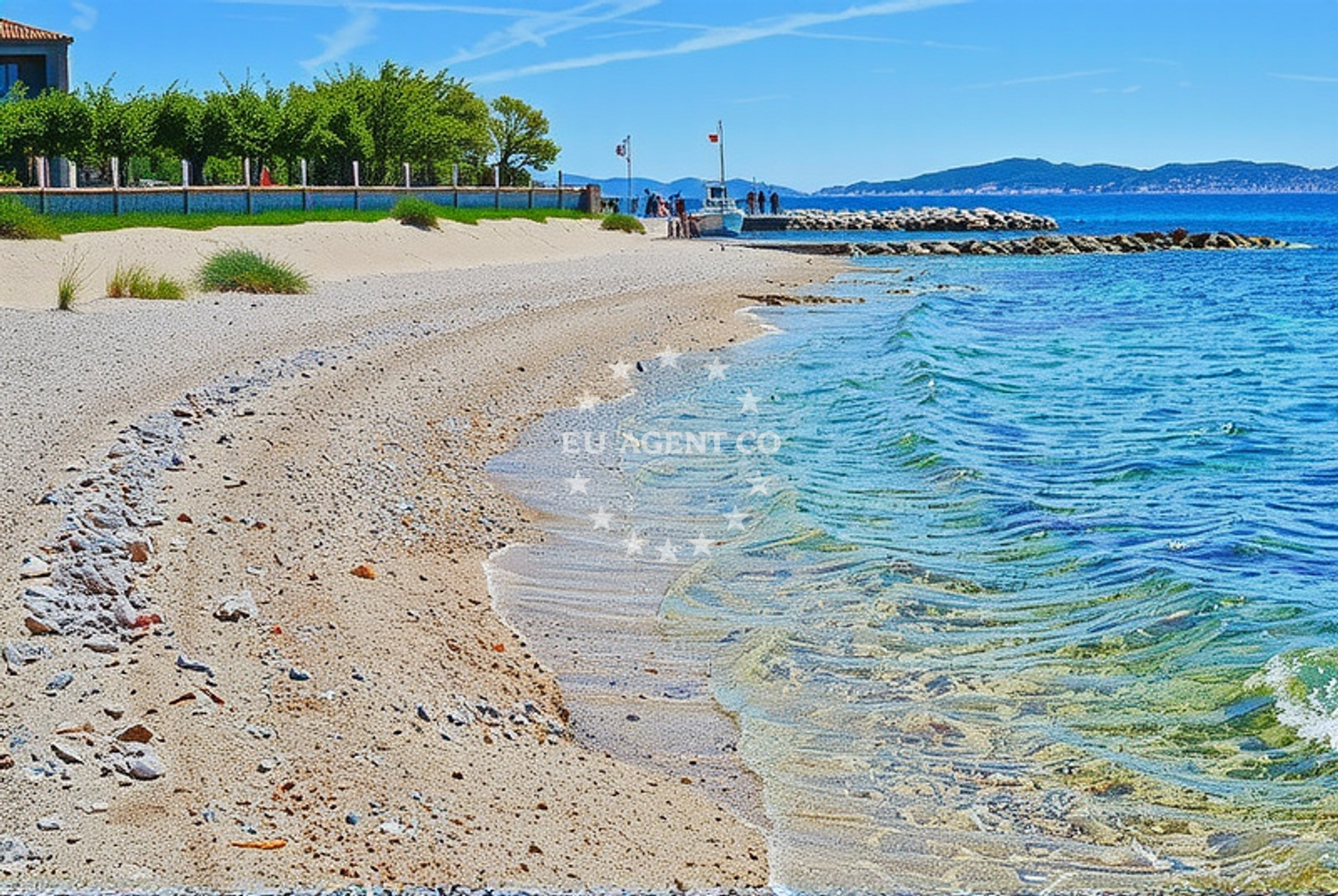 Sea and coastal view of Sveti Petar jug, Kožino Beach.net in Sveti Petar jug