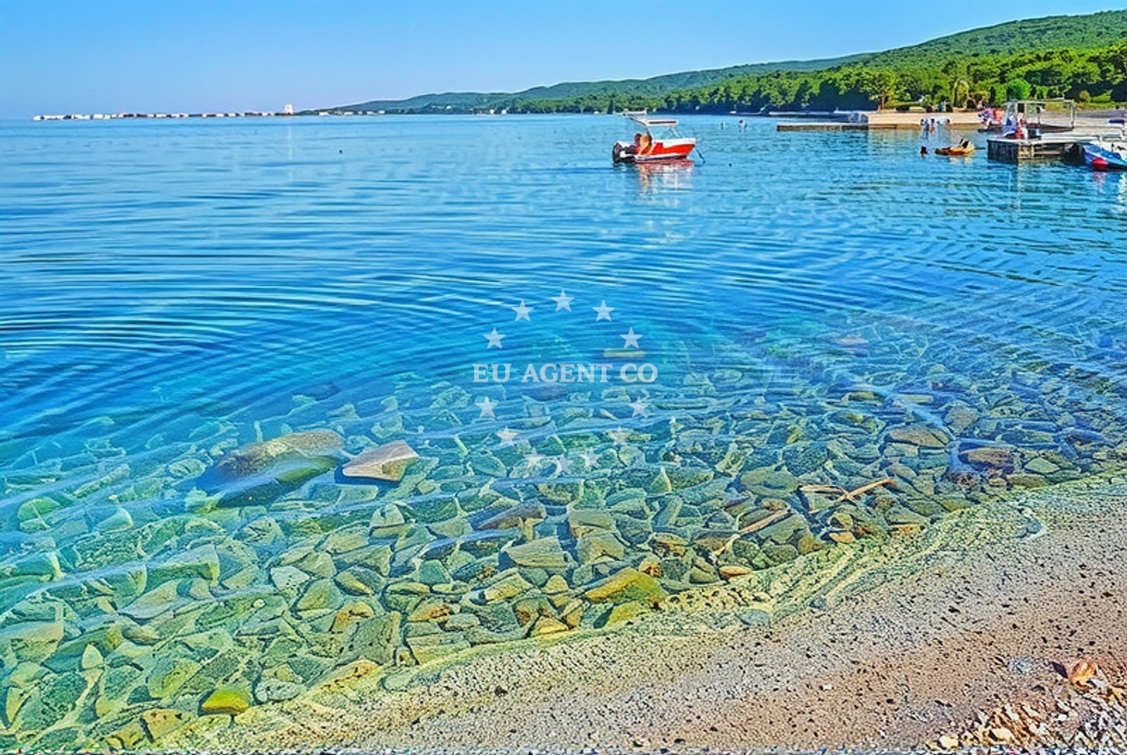 Sea and coastal view of Sveti Petar na Moru: beaches and coves (1) in Sveti Petar na Moru