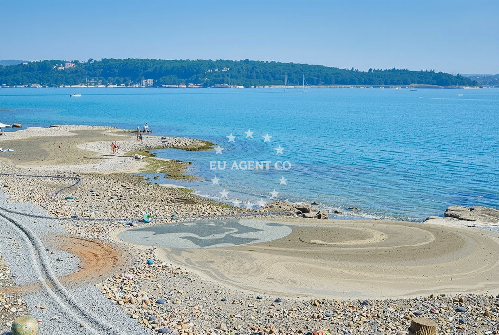 Shoreline and swimming area at Sveti Petar, Novigrad (Istarska županija) Beach.net in Sveti Petar