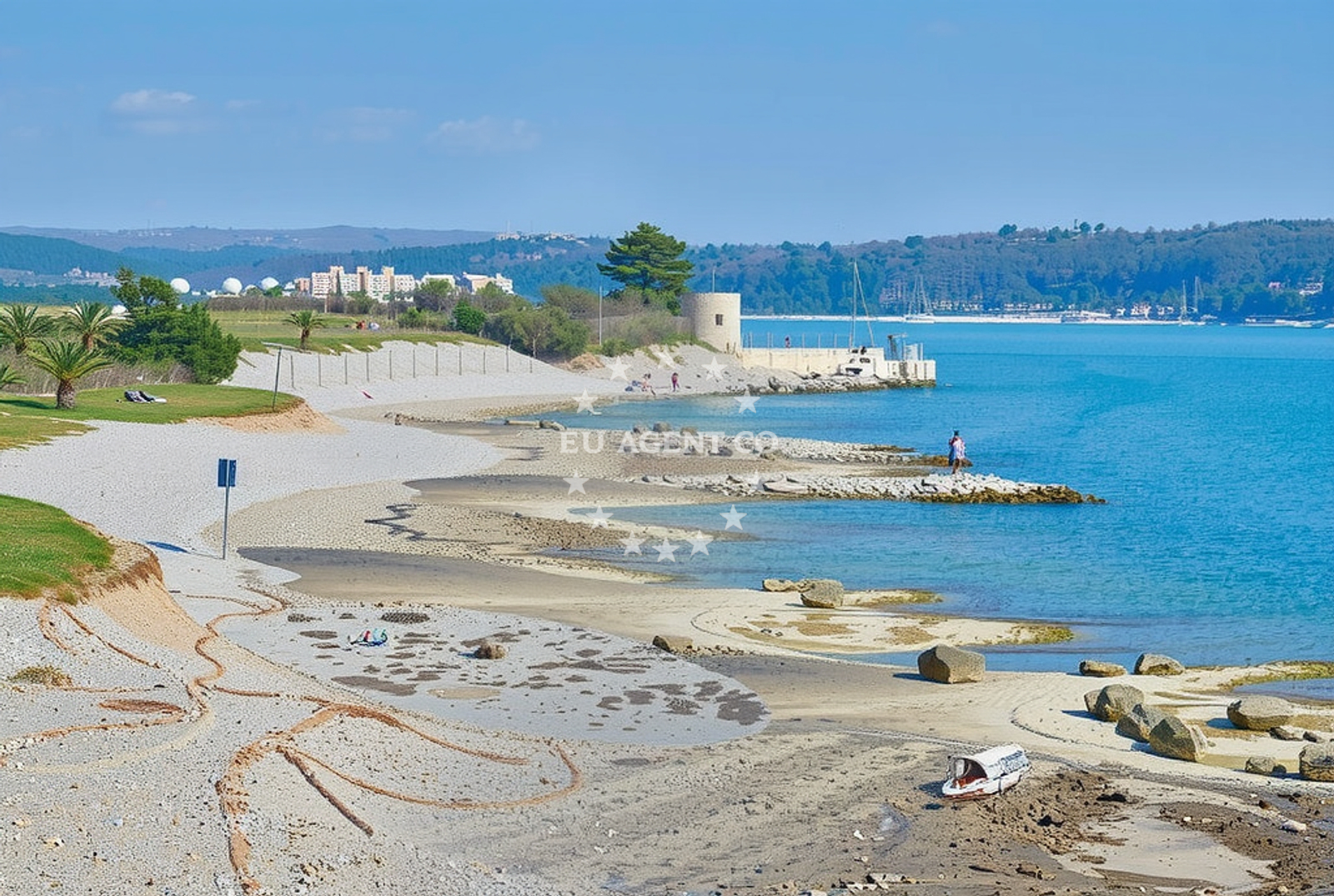 Sea and coastal view of Sveti Petar, Novigrad (Istarska županija) Beach.net in Sveti Petar