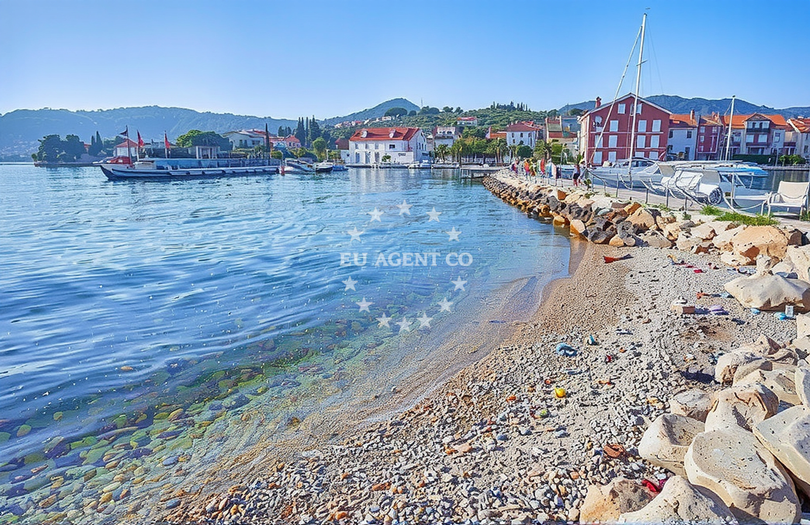 Shoreline and swimming area at Sveti Petar, Poljana (Preko) (Ugljan) Beach.net in Sveti Petar