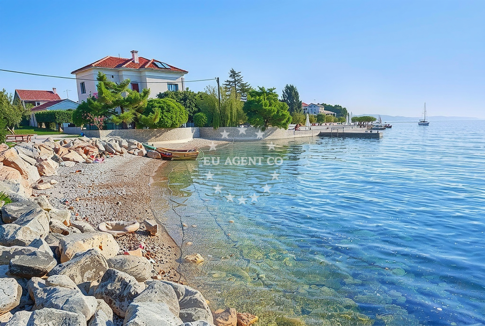 Sea and coastal view of Sveti Petar, Poljana (Preko) (Ugljan) Beach.net in Sveti Petar