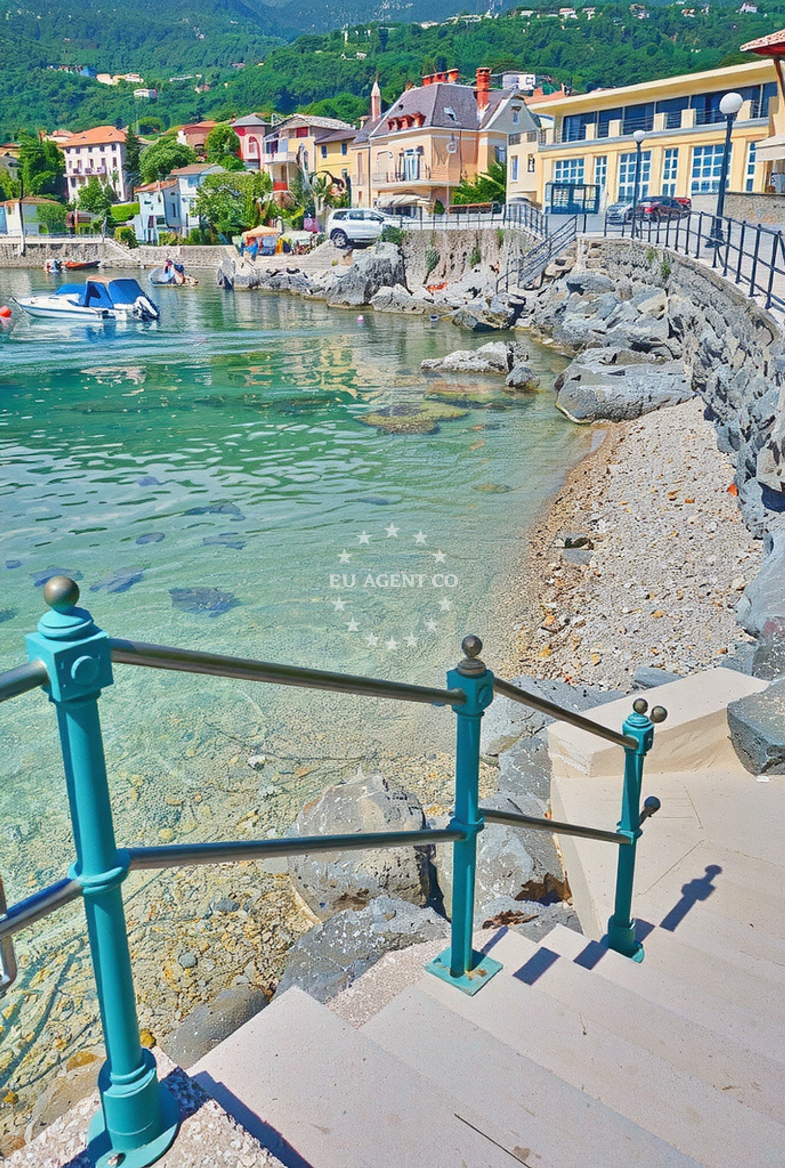 Beach facilities and surroundings at Sveto Trojstvo, Lovran in Sveto Trojstvo