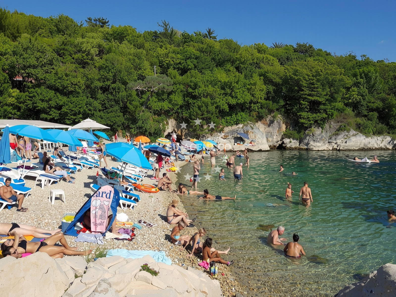 Overview of Svezanj Bay in , Žurkovo