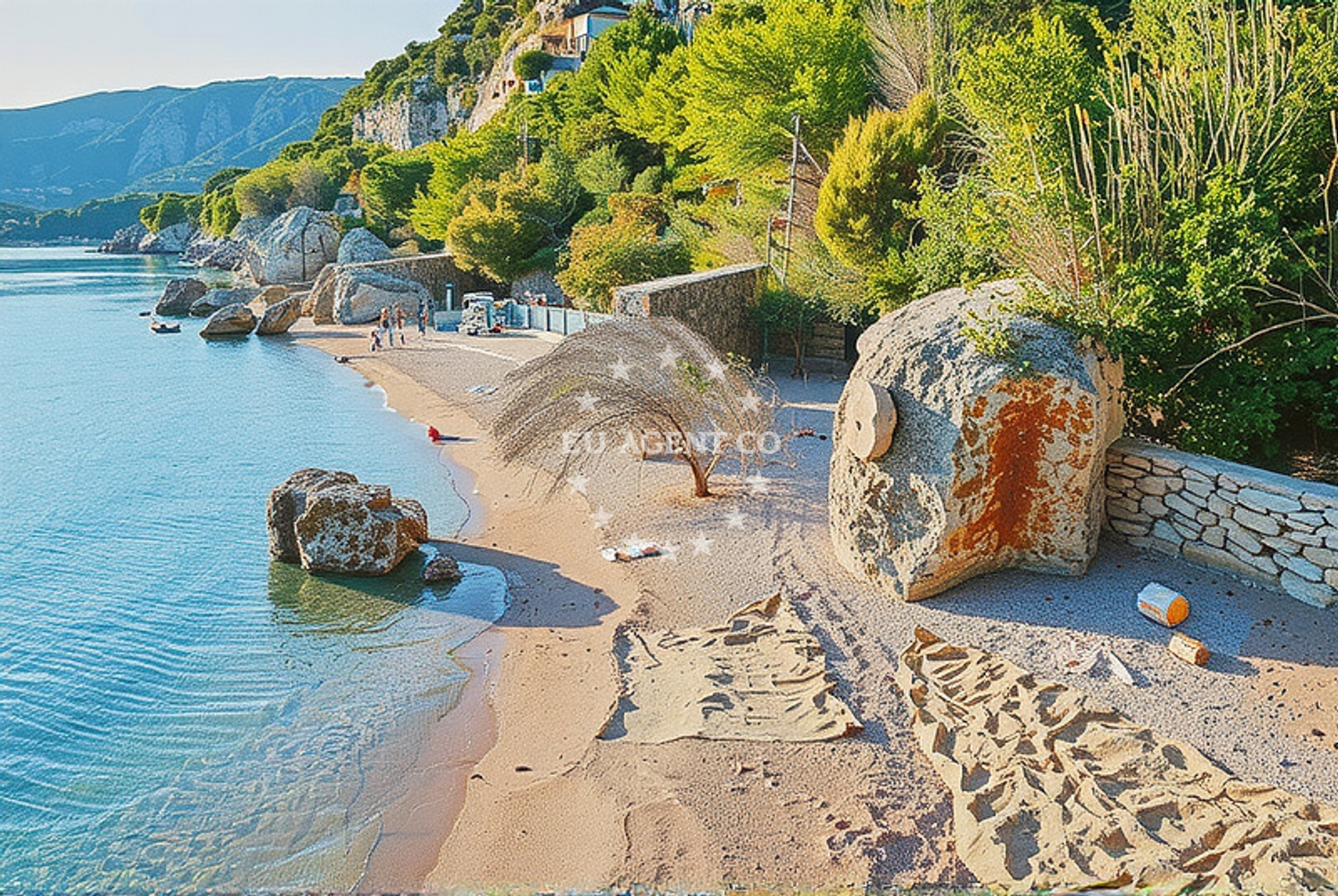 Shoreline and swimming area at Svi sveti, Stara Baška (Krk) in Svi sveti