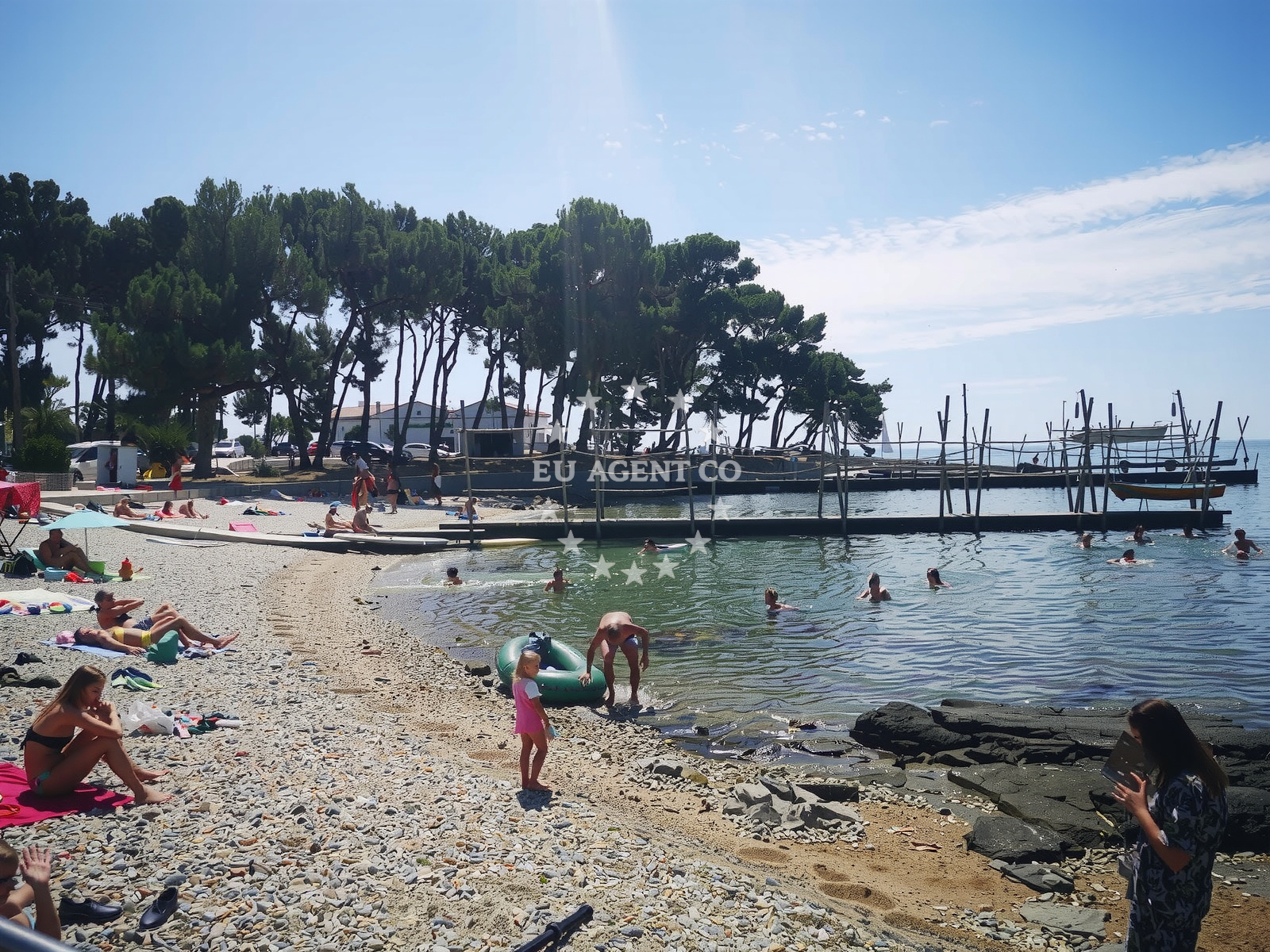 Overview of Svjetionik beach in Pineta 1, Savudrija