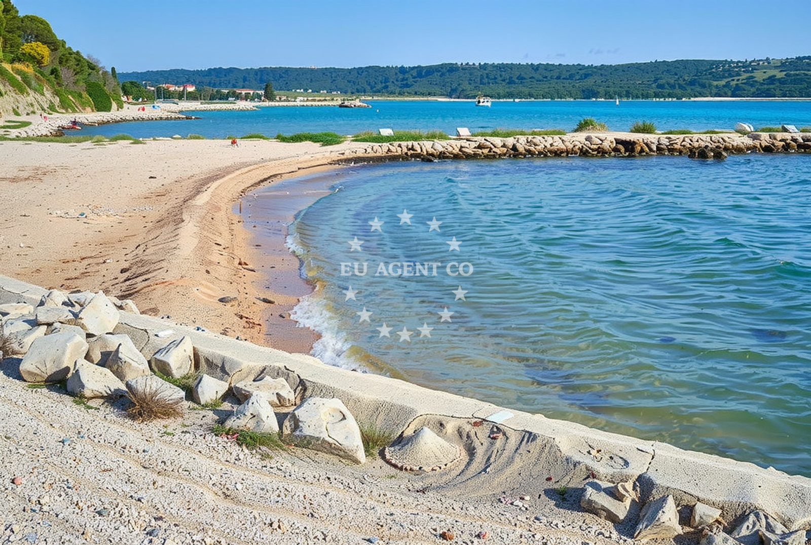 Sea and coastal view of Tabari istok, Rtina in Tabari istok