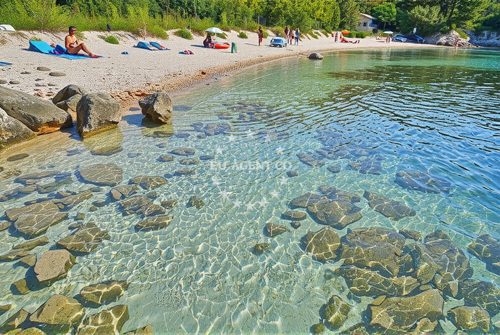 Additional view of Tajana beach in 344 Jakišnica, Lun