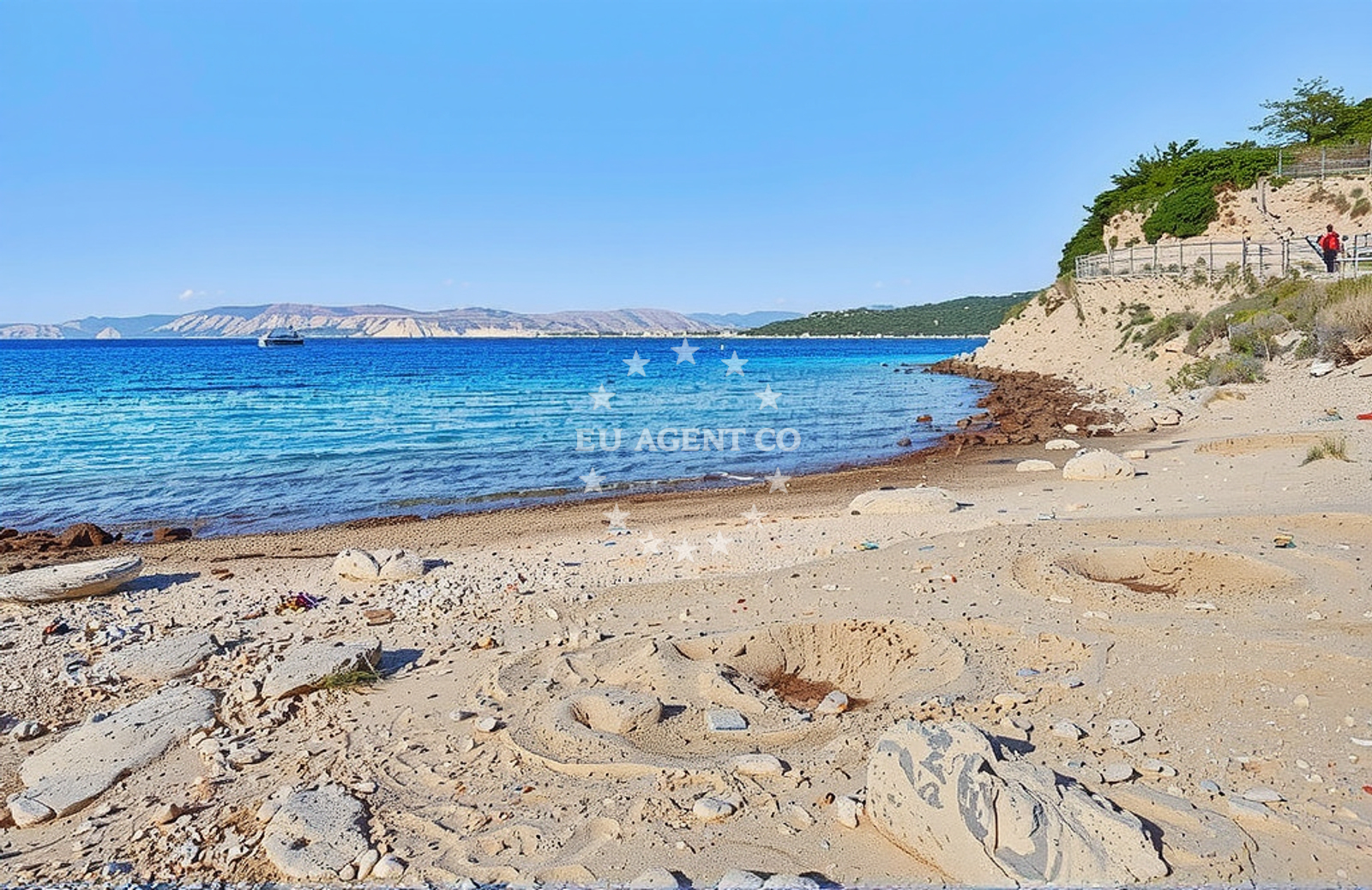 Beach facilities and surroundings at Tanki rt sjever, Lopar (Rab) in Tanki rt sjever