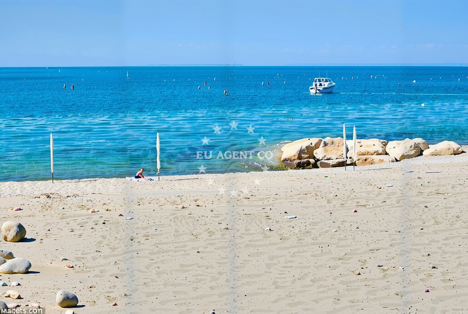 Additional view of Tar beach in Lanterna 15, Poreč