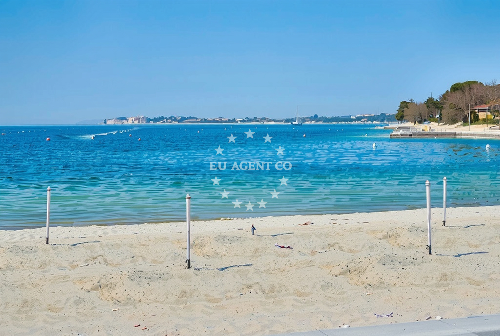 Additional view of Tar beach in Lanterna 15, Poreč