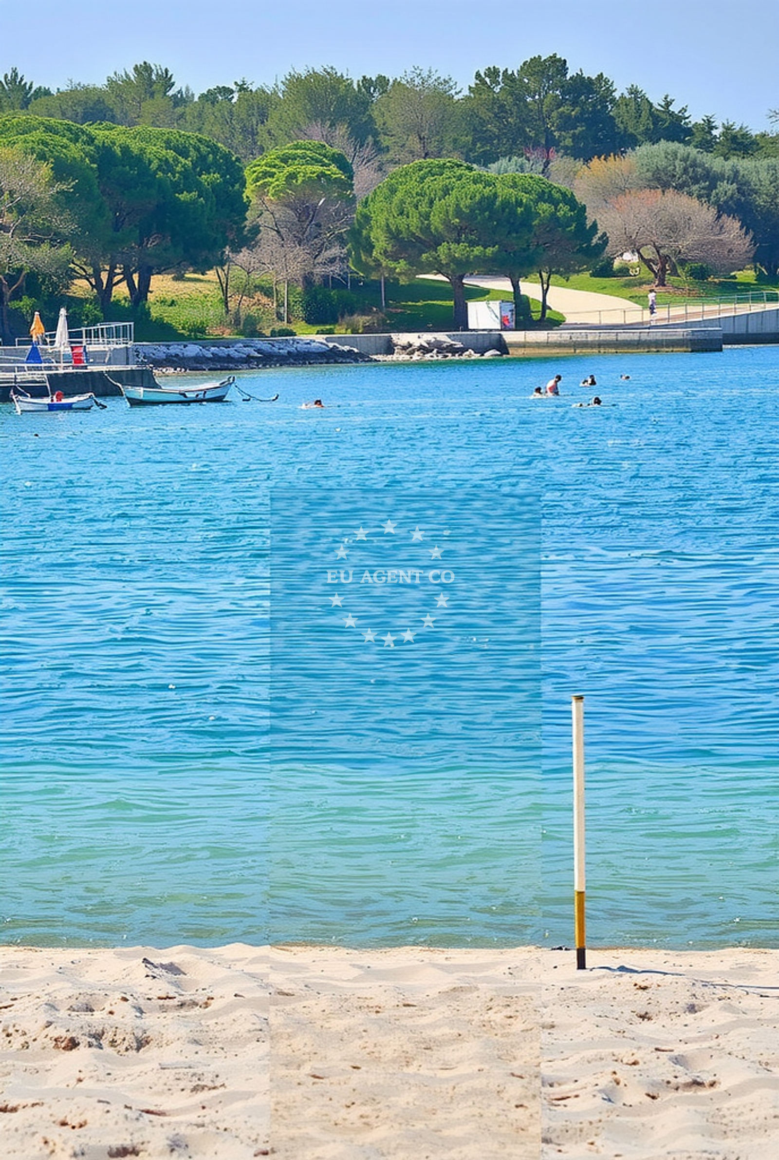 Additional view of Tar beach in Lanterna 15, Poreč