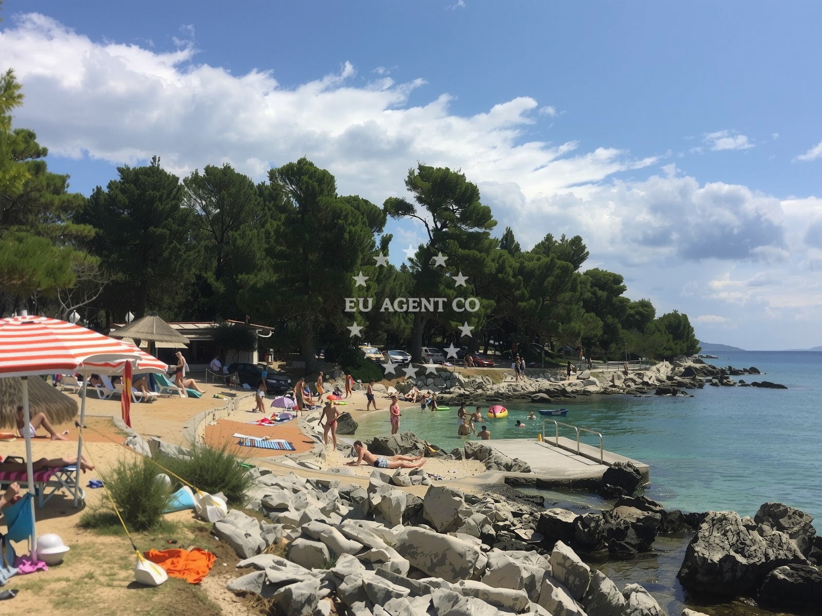 Sea and coastal view of Tara beach in 475 Palit 2 kat, Rab