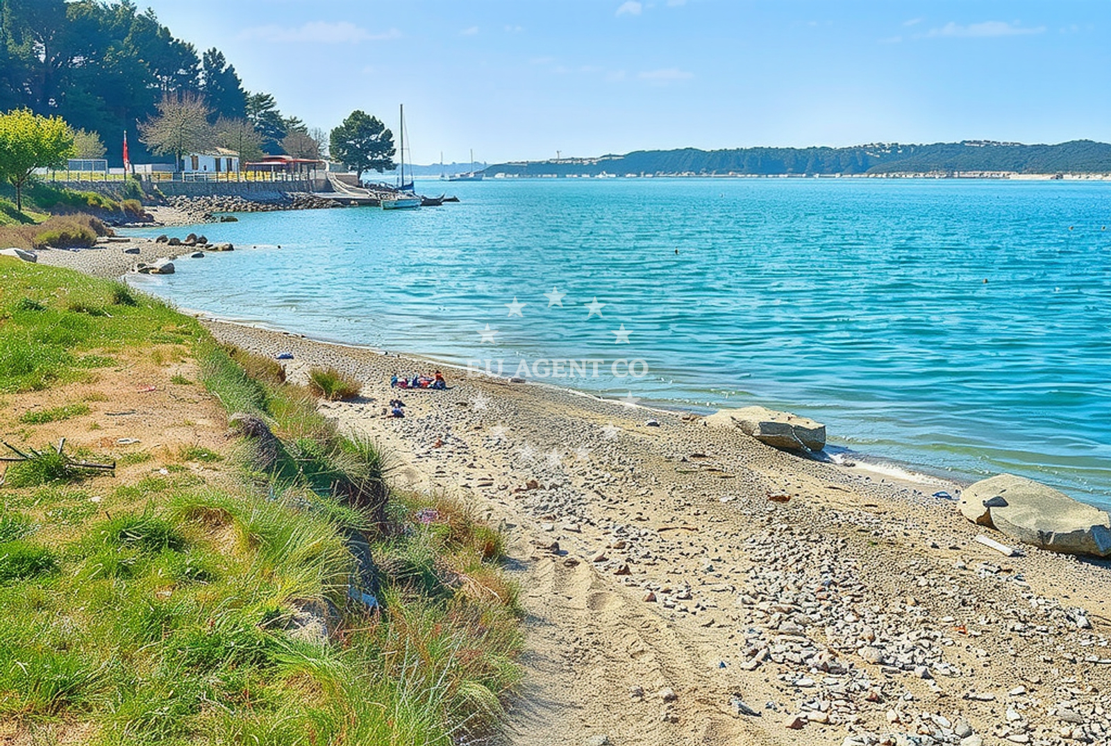 Beach facilities and surroundings at Tarska vala, Tar in Tarska vala