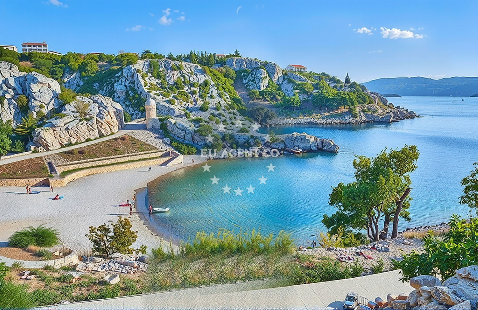 Additional view of Tatinja beach in Naselje Bana Josipa Jelačića 19, Karlobag