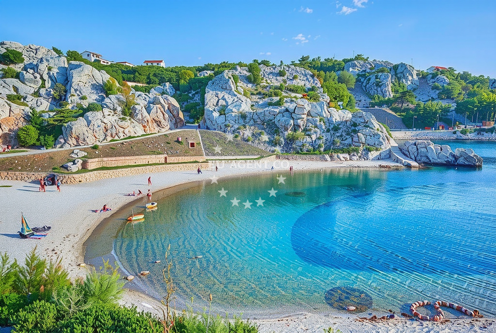Additional view of Tatinja beach in Naselje Bana Josipa Jelačića 19, Karlobag