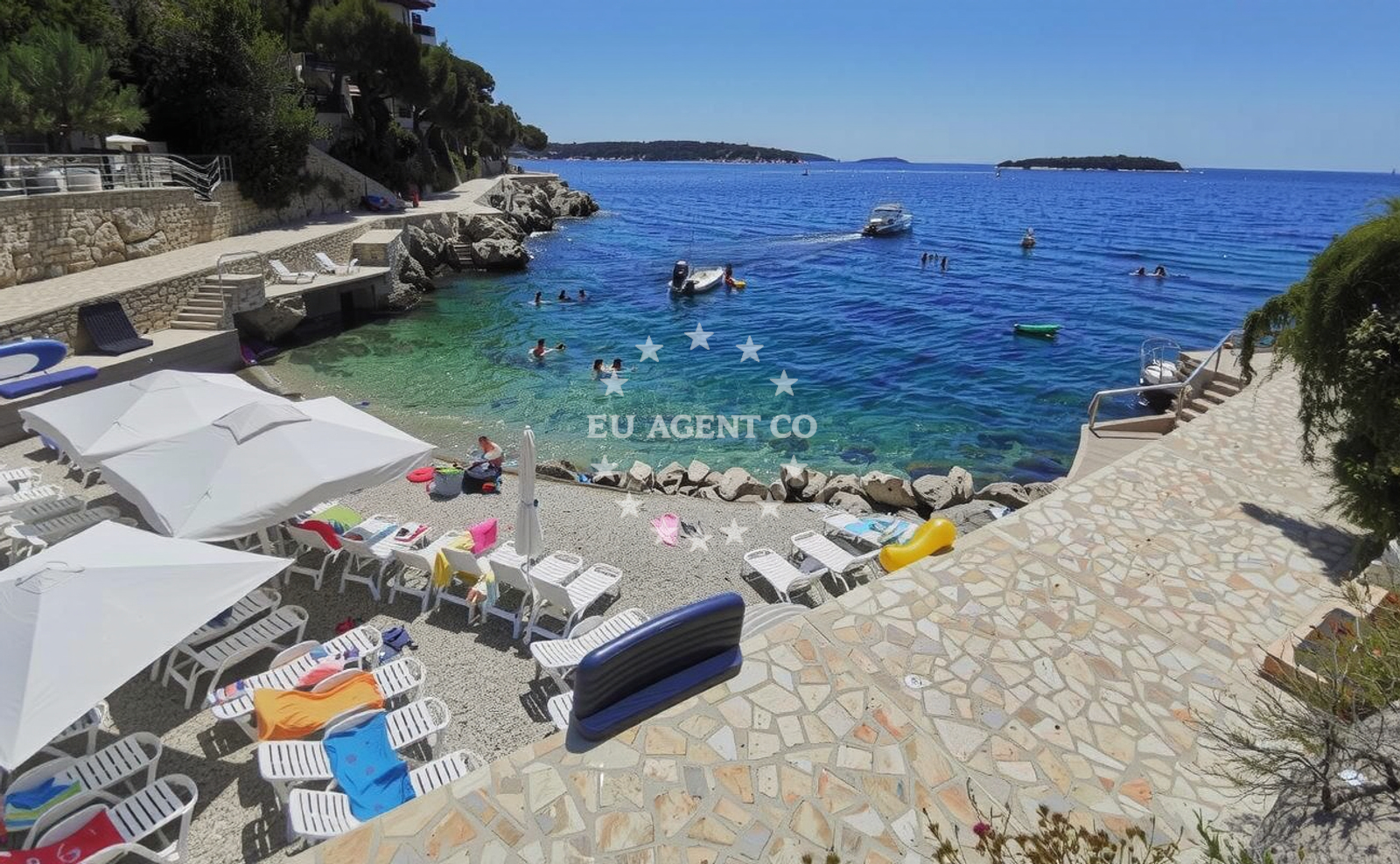 Additional view of Tepli Bok Beach in Tepli bok 21A, Primošten