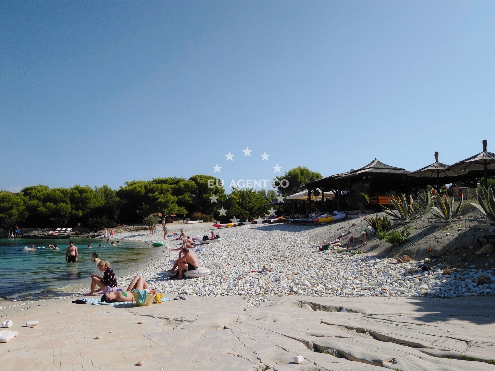 Additional view of Teplus beach in Luka 63, Rukavac, Rukavac