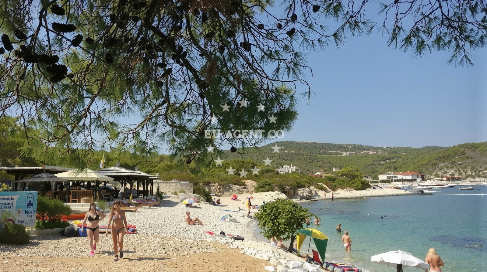 Additional view of Teplus beach in Luka 63, Rukavac, Rukavac