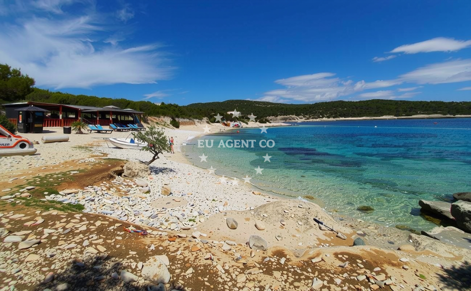 Additional view of Teplus beach in Luka 63, Rukavac, Rukavac