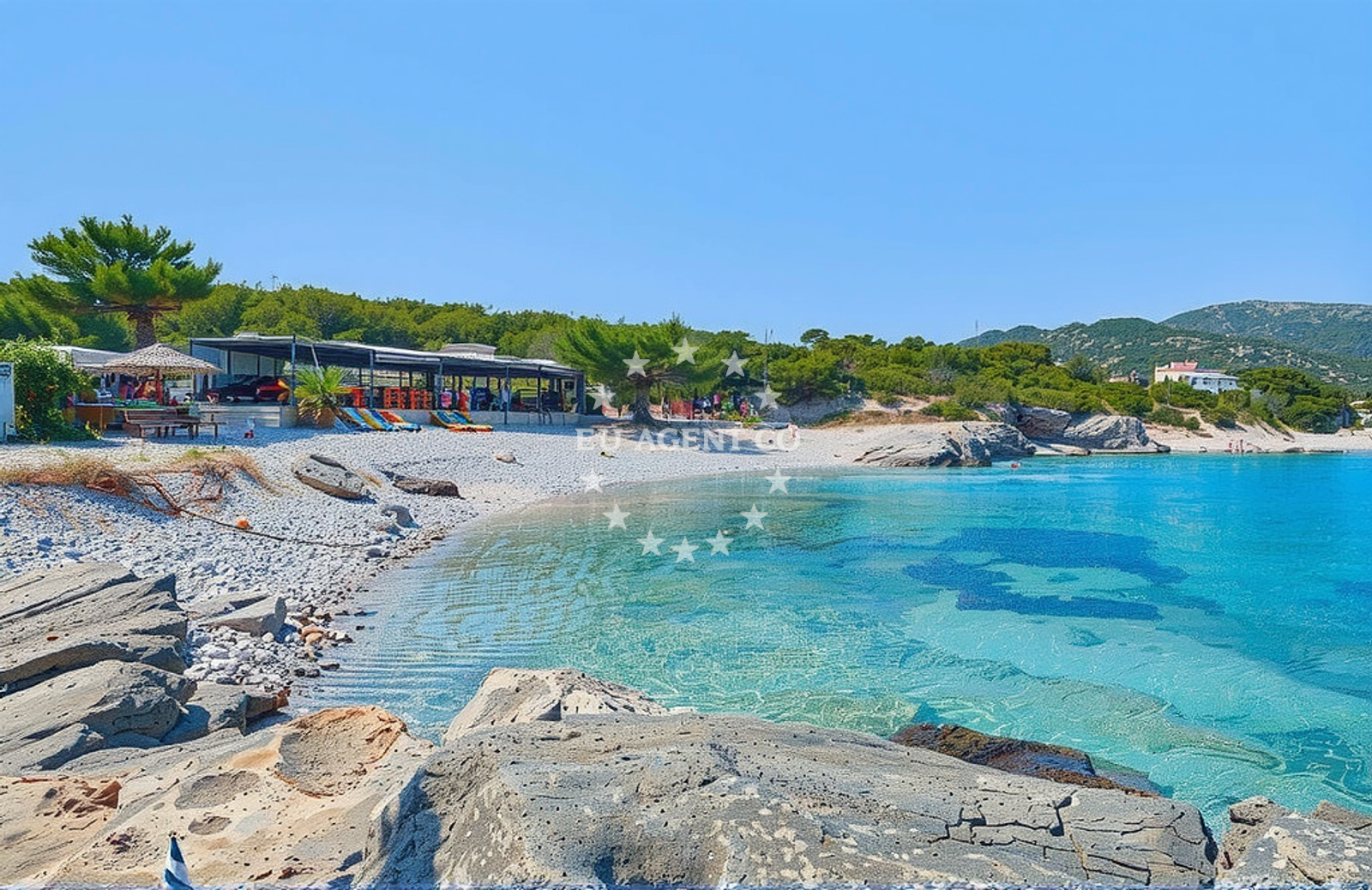 Additional view of Teplus beach in Luka 63, Rukavac, Rukavac