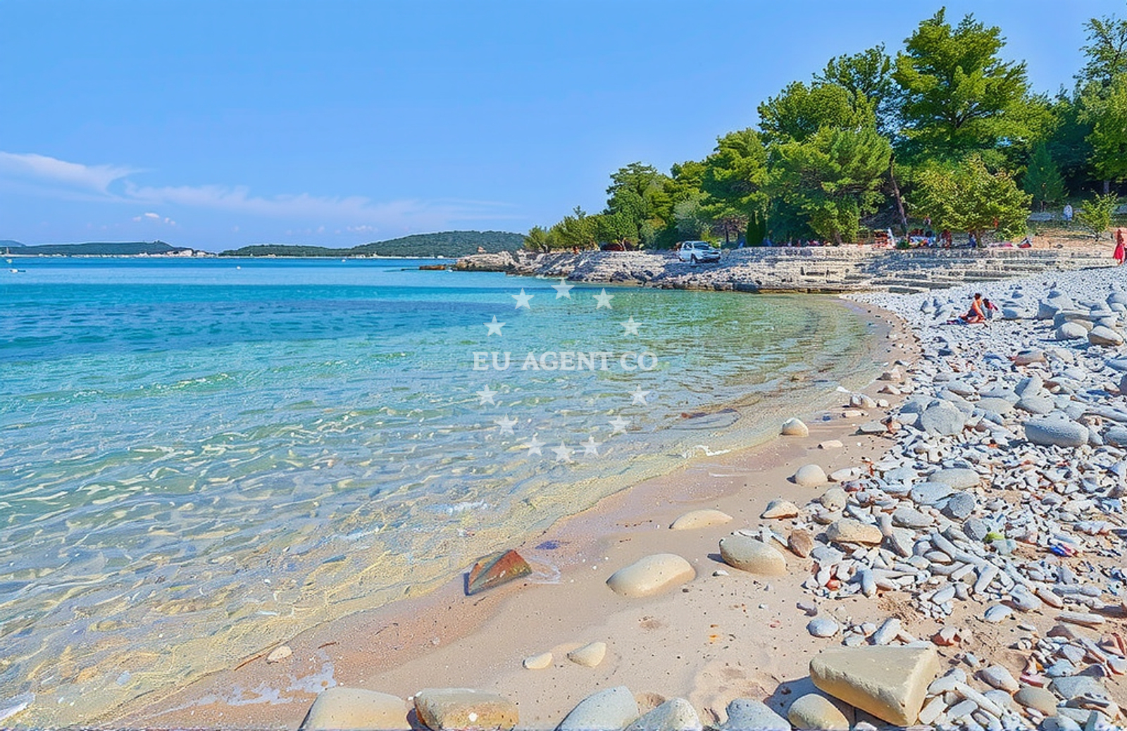 Additional view of Teplus beach in Luka 63, Rukavac, Rukavac