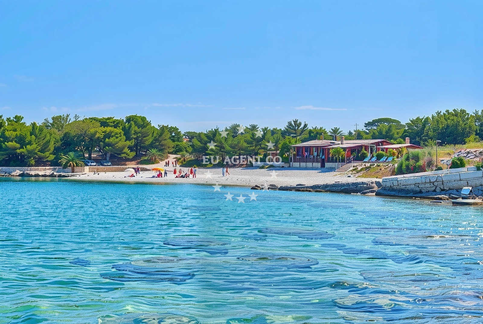 Additional view of Teplus beach in Luka 63, Rukavac, Rukavac