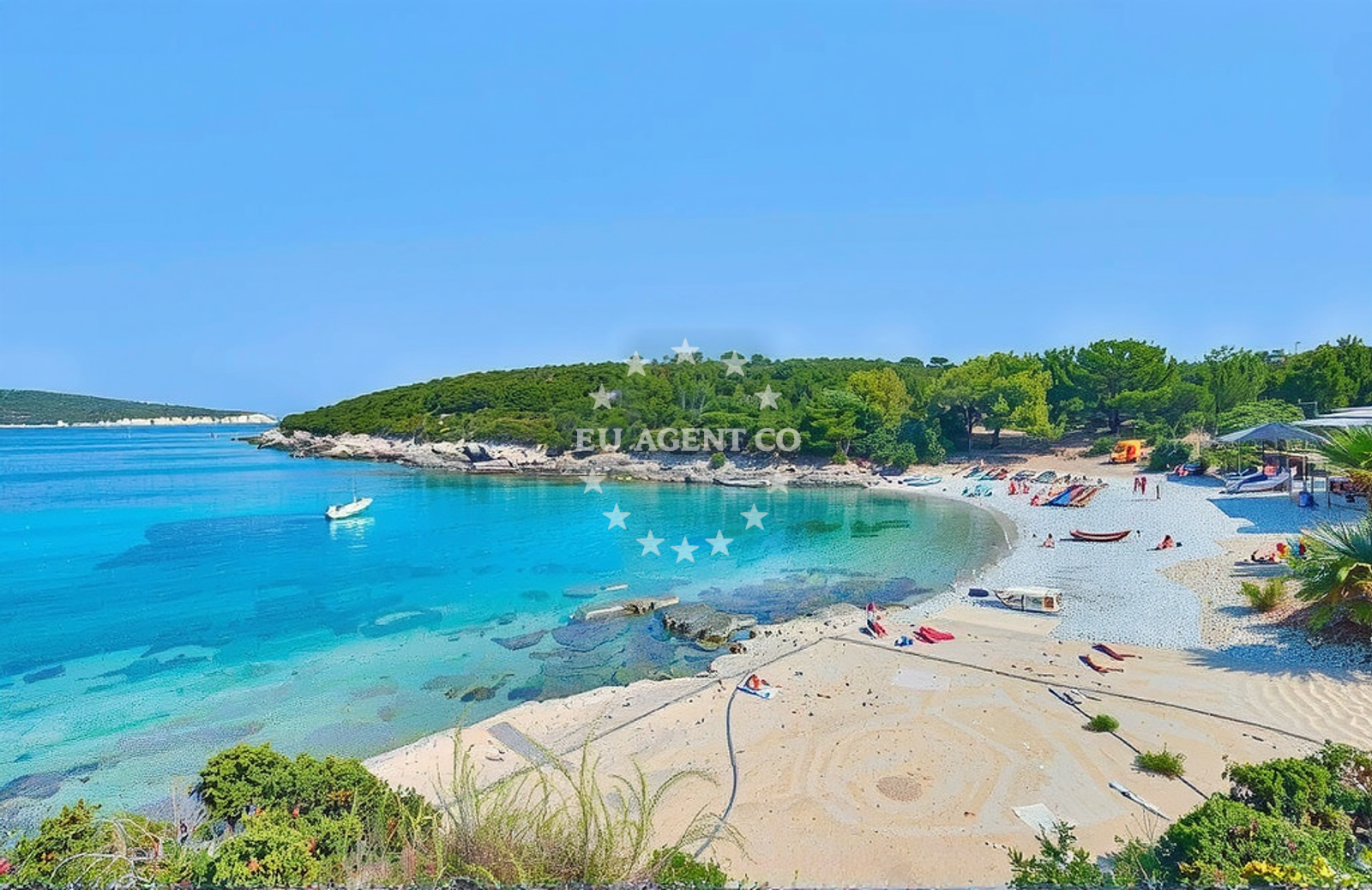Additional view of Teplus beach in Luka 63, Rukavac, Rukavac