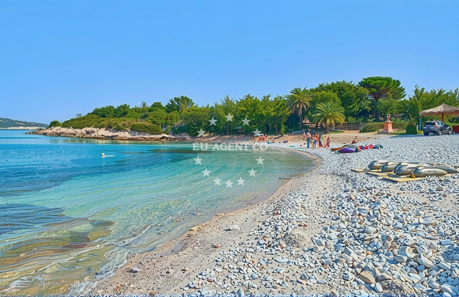 Additional view of Teplus beach in Luka 63, Rukavac, Rukavac